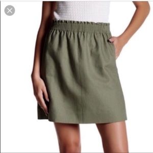 Green J.Crew Sidewalk Skirt